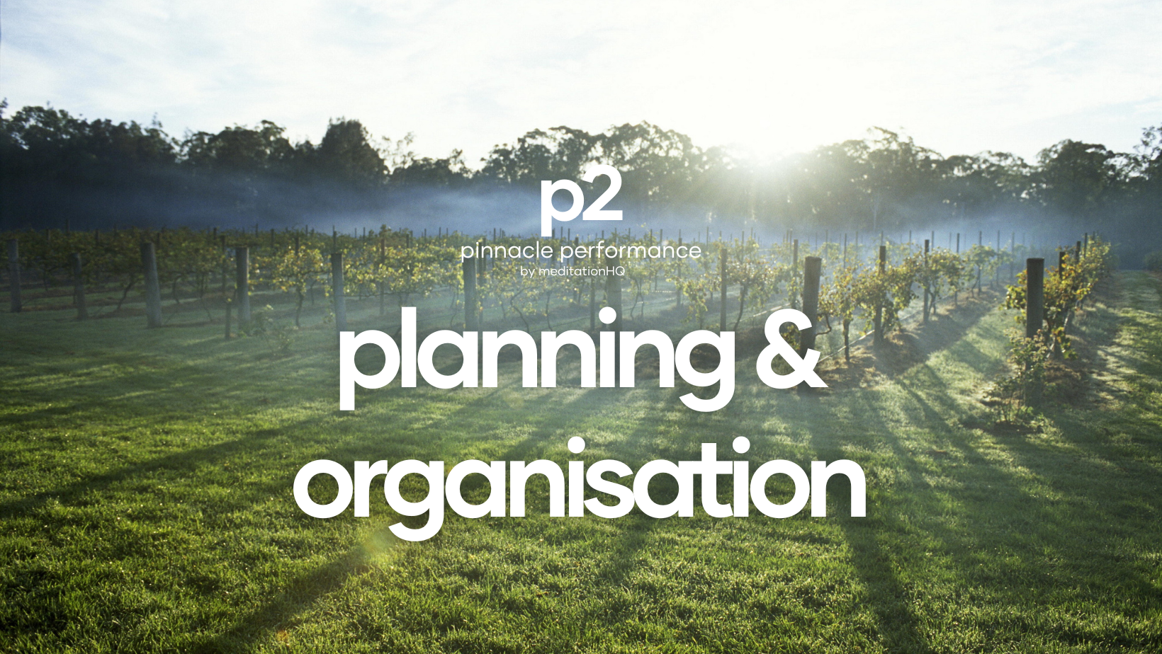 planning & organisation