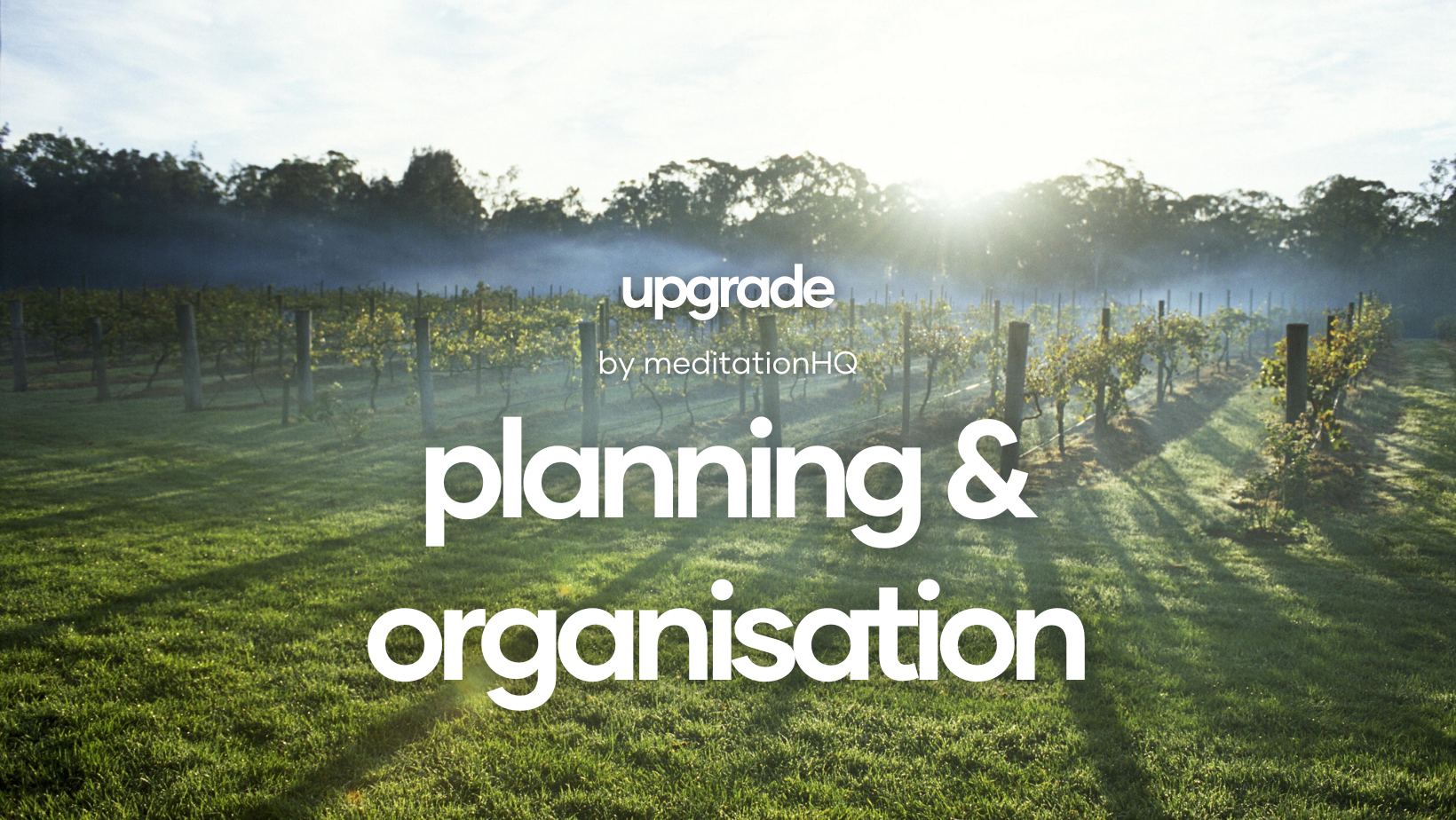 planning & organisation